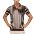 thumbnail image 1 of DGMIOCS Polo pour Homme Polo de Golf Rétro Travail Café S, 1 of 9