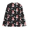 thumbnail image 6 of Garronmavis Snowman Girls Long Sleeve T-Shirts Size 15-16 Soft Cane Candy Casual Crewneck Loose Fit Tee Tops Warm Long Sleeve Crewneck T-Shirts Tee Tops Fashion for Daily Life, 6 of 7