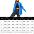 thumbnail image 2 of Chaqueta de cuero Mujer Camisa sintética Motocicleta Ropa de calle de moda Ygjytge Azul T XL para Mujer, 2 of 5