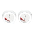 thumbnail image 1 of JUSPOCKET 1 par de cubierta de faro Angel Eye de 2,5 pulgadas, luz blanca, alto brillo, cubierta de anillo embellecedor para faros delanteros de automóvil, 12 V, 1 of 20