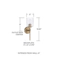 thumbnail image 6 of Capital Lighting 628511-449 Greyson 16" Tall Bathroom Sconce - Black, 6 of 7