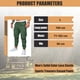 thumbnail image 2 of Pantalones cargo para hombre, pantalones de chándal a la moda para hombre, pantalones chinos informales de trabajo con cordón y 6 bolsillos, 2 of 6