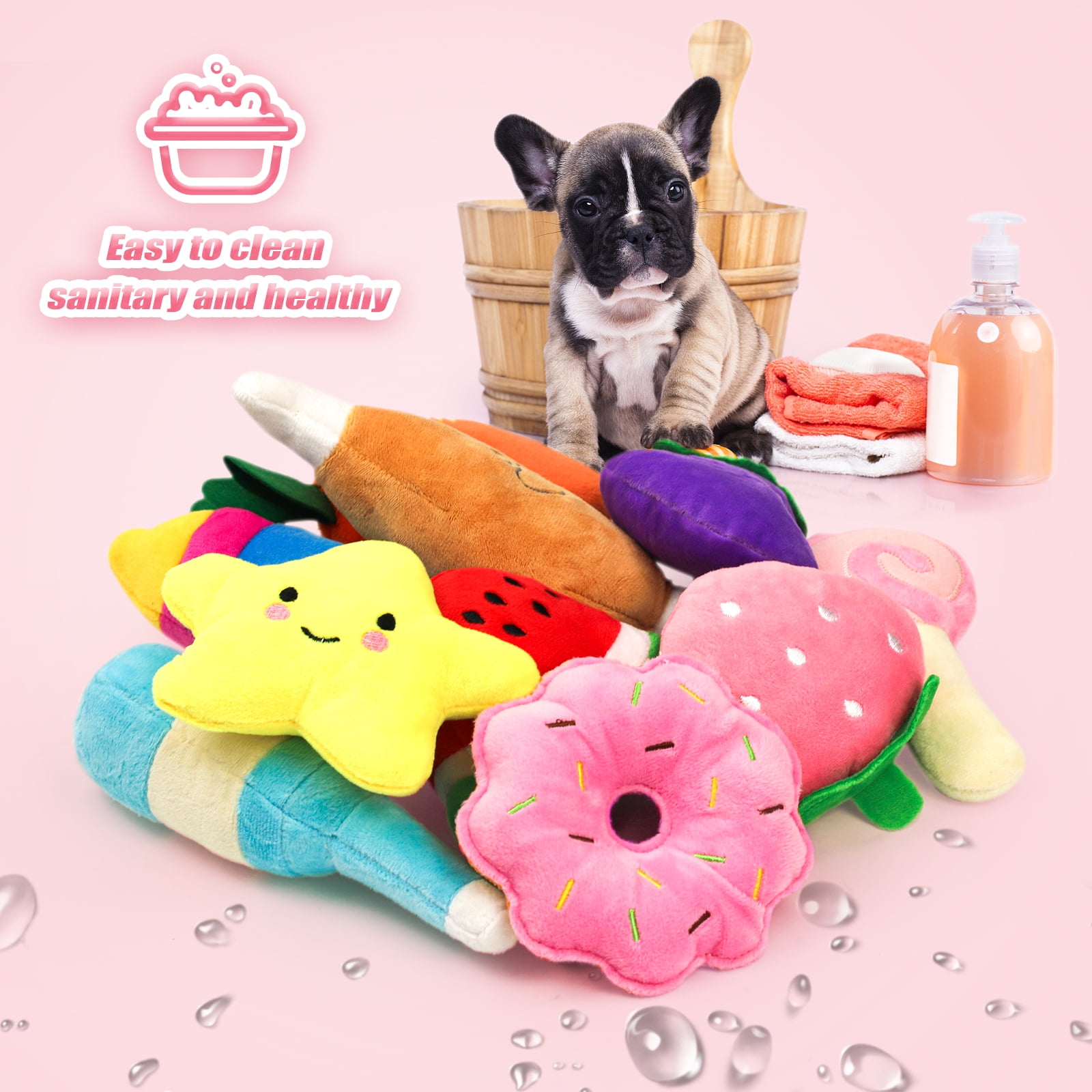 Medium Stuffed SQUEAKY Dog & Puppy Toys / 20-50 lb. Dogs
