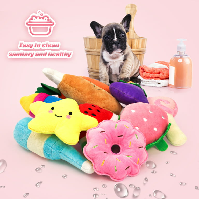 Puppy Toys, Dog Toys Plush Squeaky Dog Toy Pack of 1-3, Cute Dog Plush Interactive Toys, Stuffed Animal Dog Toys for Small Dogs, Small Dog Toys Pet