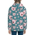 thumbnail image 6 of Kdxio Funny Pig Faces Pattern Kids Boys Girls Zip Up Hoodie 3D Printed Hooded Sweatshirt Hoody Coat with Pocket 7-12 Y-Medium, 6 of 6