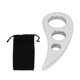 thumbnail image 3 of Herramienta Facial Gua Sha, Liberación De Músculos, Agarre Fácil, Tabla De Raspado Ergonómica De Acero Inoxidable, Pulidor De Espejo Con Bolsa De Almacenamiento Para Pies, ANGGREK Gua Sha Facial Tool, 3 of 8