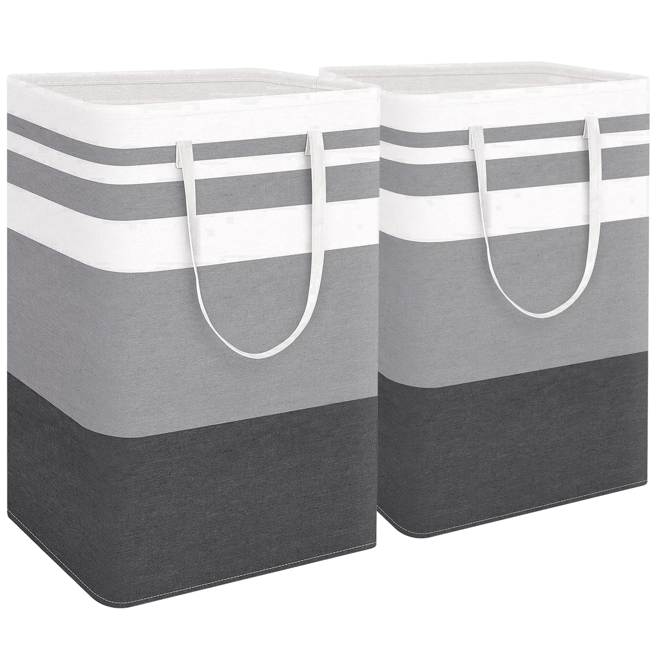 Brotasdro 2-Pack 75L Laundry Basket, Waterproof Gray photo 1