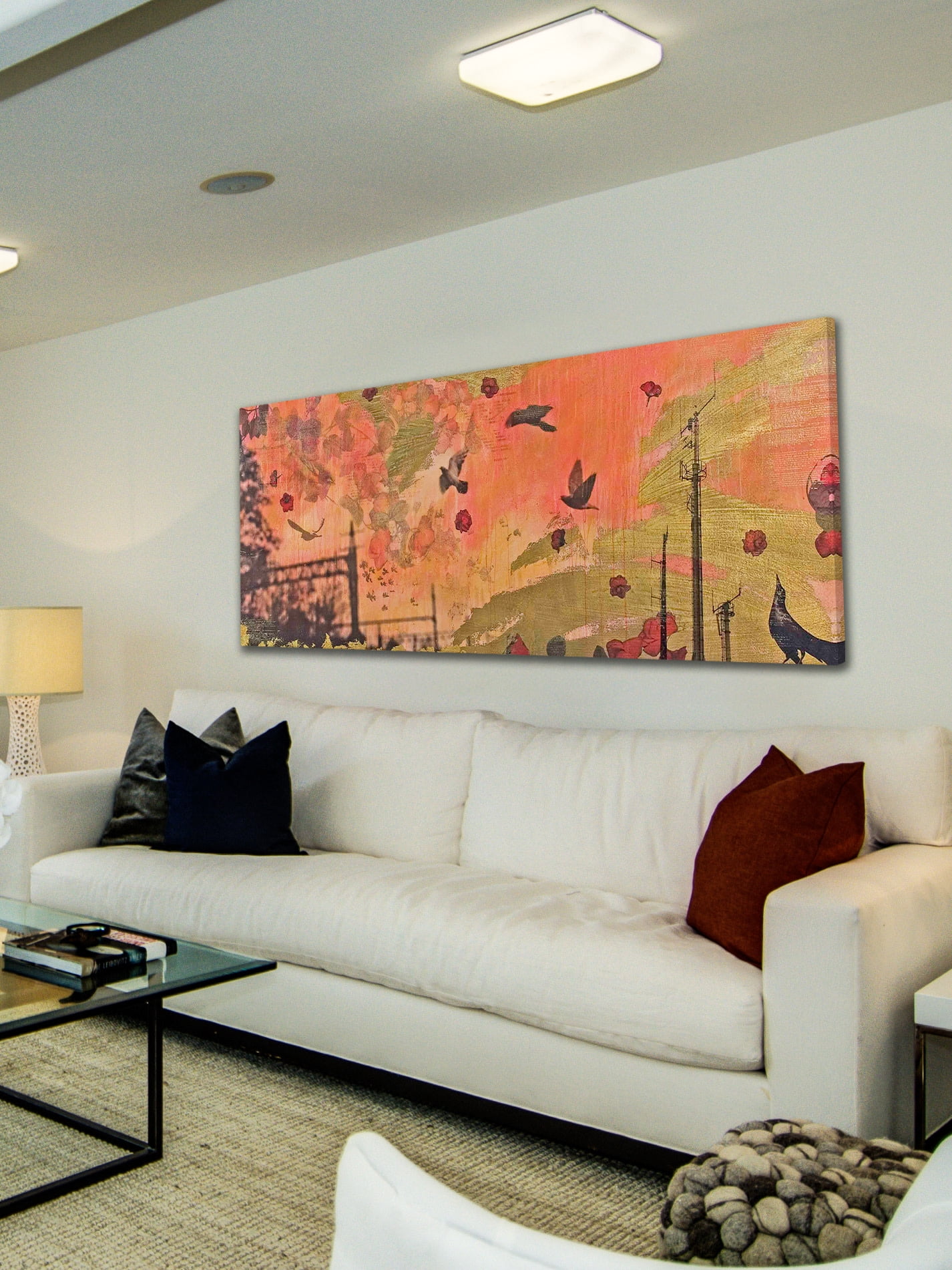 Marmont Hill "Dancing Crow" by Tracy Silva Barbosa Painting Print on Canvas
