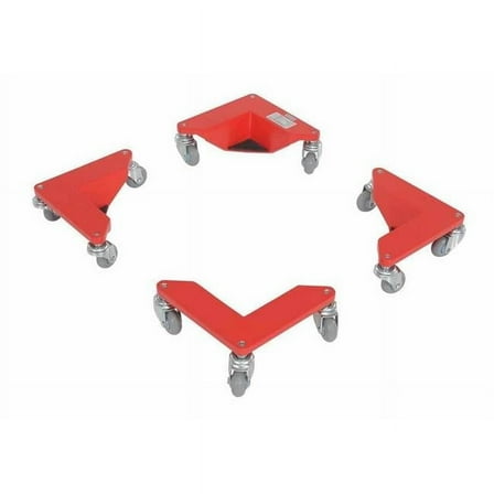 Vestil Manufacturing CMD-A-200-4PK 200 lbs Aluminum Corner Mover Dolly - Pack of 4