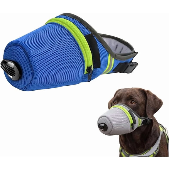 Reusable Dog Mask with Filter, Breathable Dog Face Mask for Outdoor Walks | Adjustable Dog Dust Mask with Mesh Muzzle Design, Comfortable Dog Travel Mask for Hiking, Camping and Daily Adventures