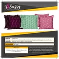 thumbnail image 5 of S4Sassy Black Cotton Flex Stripe Dori Sofa Cushion Case Home Decorative Square Pillow Cover Throw 2Pcs-18 x 18 Inches, 5 of 5