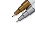 thumbnail image 5 of Sharpie Oil-Based Paint Markers, Extra Fine Point, Metallic Gold and Silver, 2 Count, 5 of 5