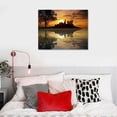 thumbnail image 5 of RUIYC Guitar Wall Art Canvas Poster Prints Sunset Abstract Guitar Picture Artwork Music Art Wall Decor For Bedroom Living Room Music Room Wall Decoration - 20x16in, 5 of 5