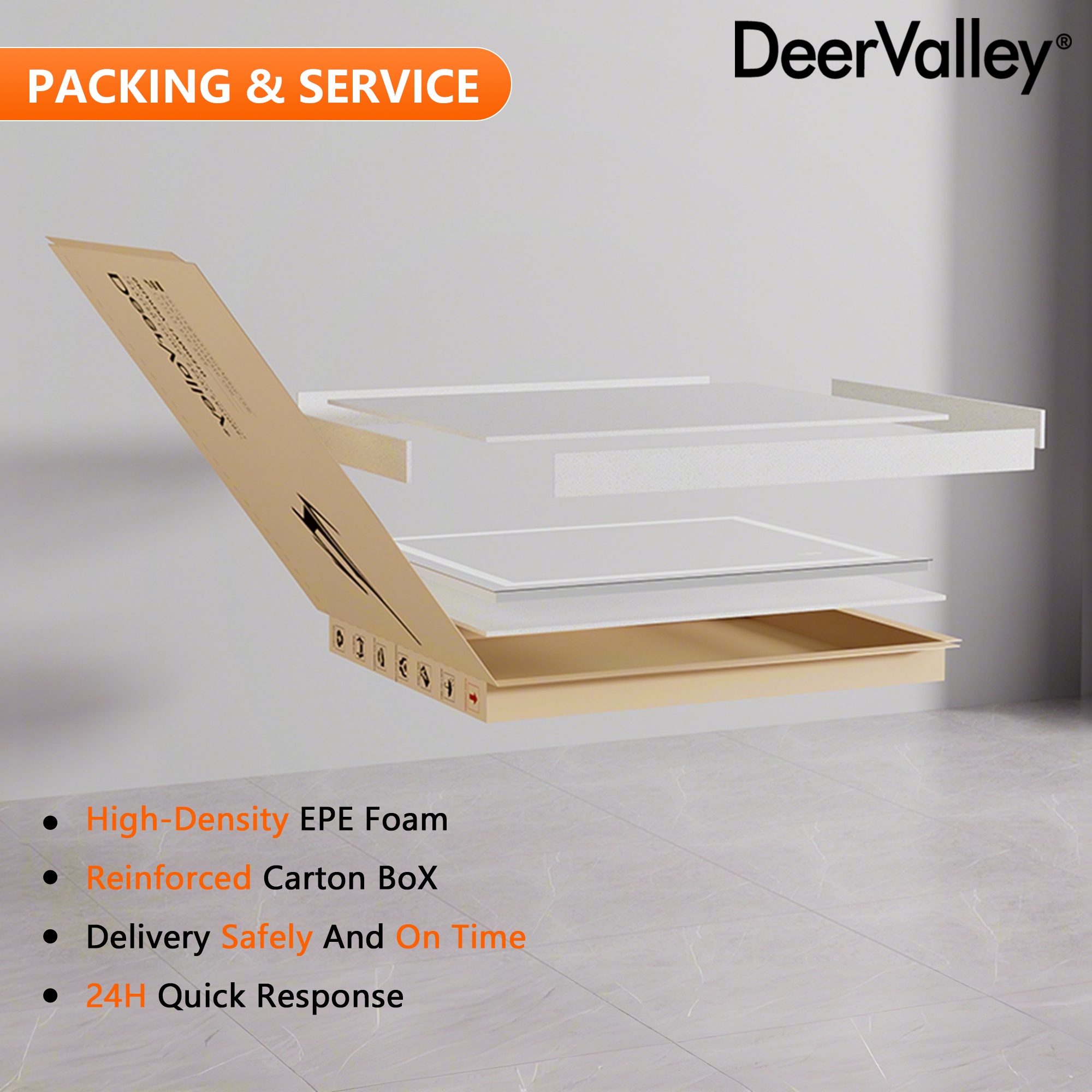 Deervalley 40"X 32" RGB LED Bathroom Mirror, Front Light And RGB Backlit Lighted Vanity Mirror