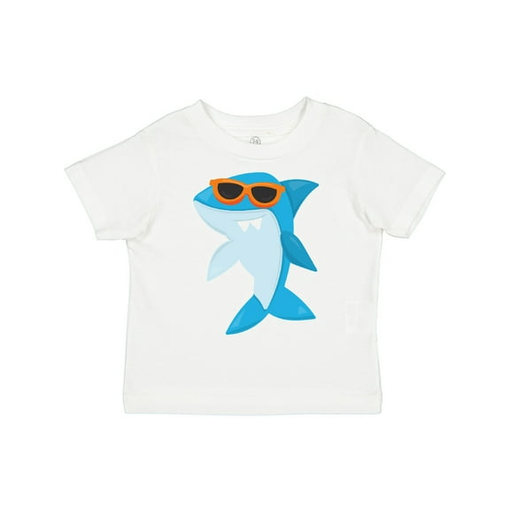 Inktastic Cute Shark, Cool Shark, Shark with Sunglasses Boys or Girls Toddler T-Shirt