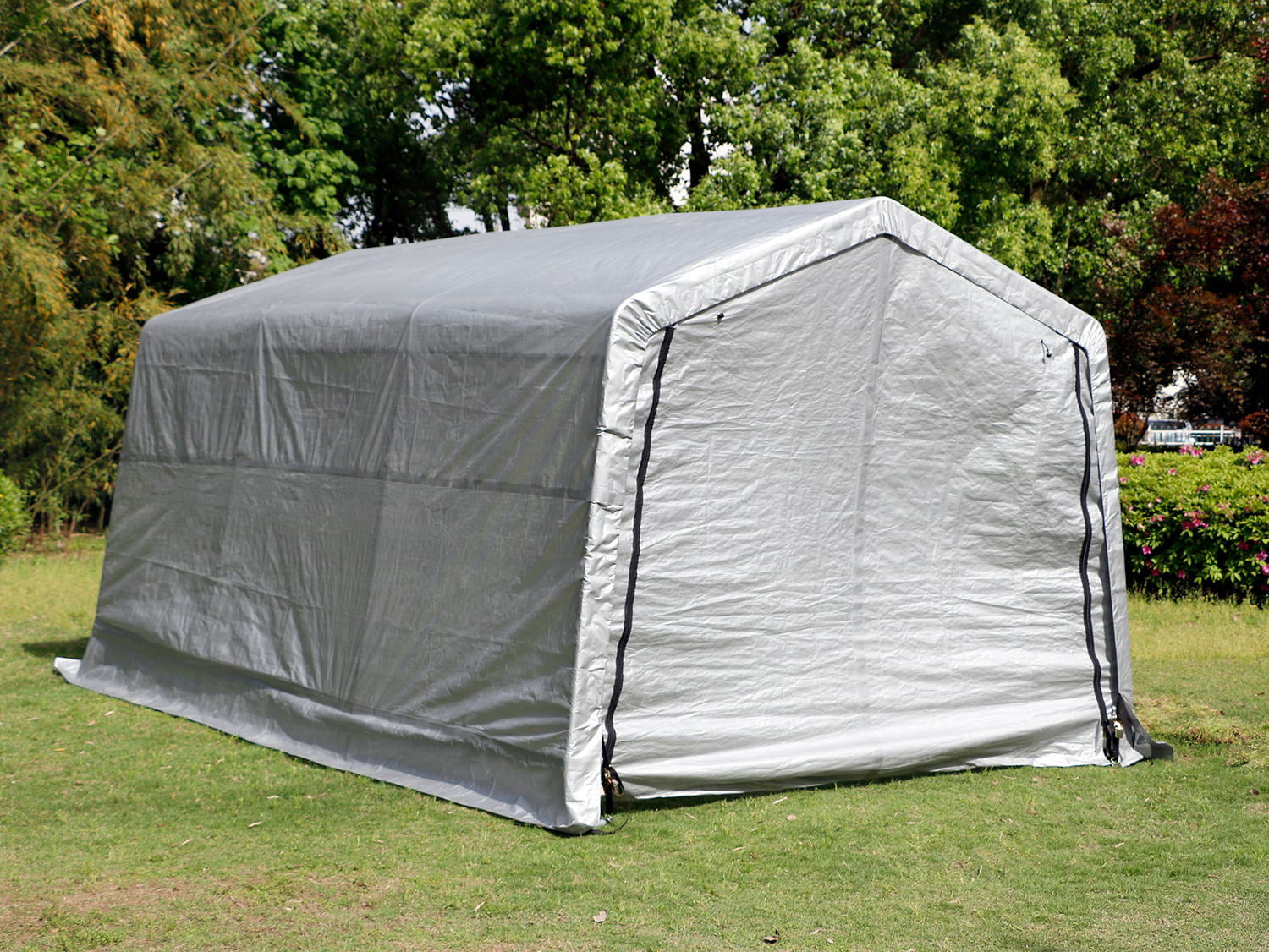 Caravan Canopy Domain Car Port Tent Sidewalls w/ Straps Sidewalls Only White 
