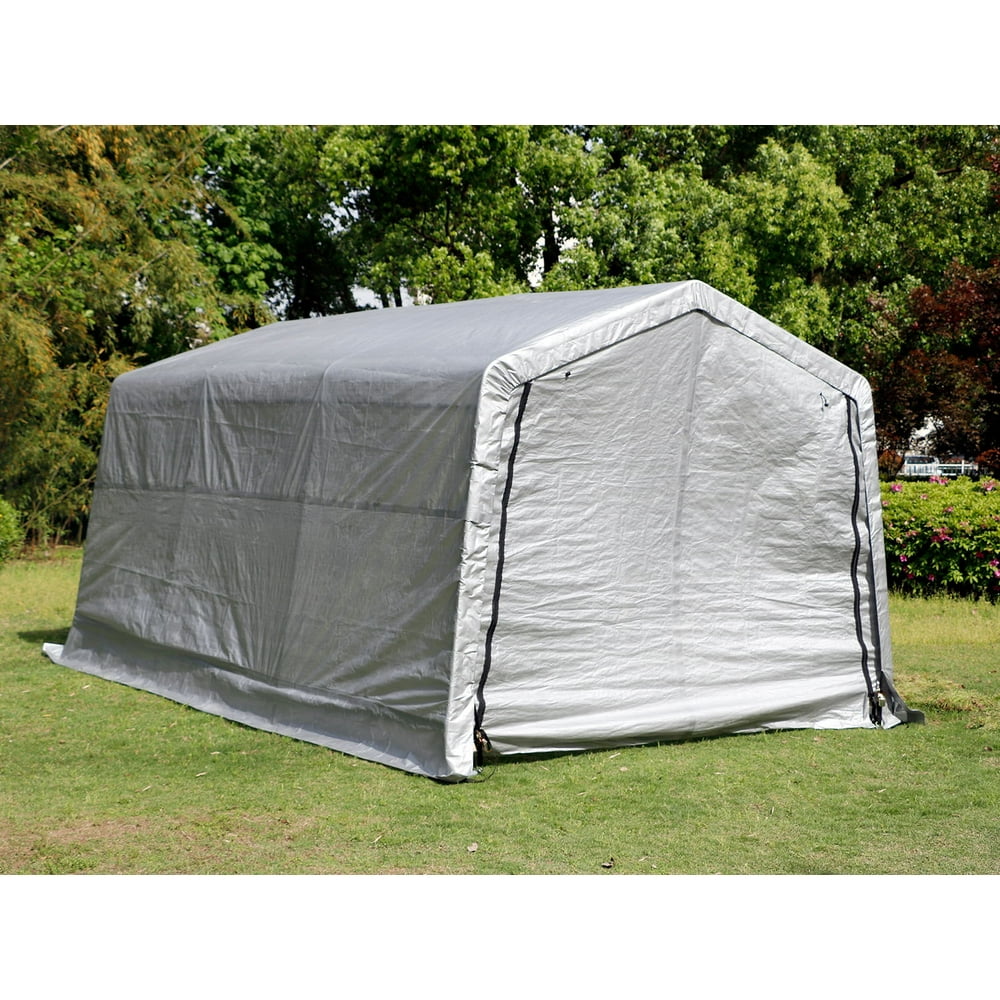 WALCUT Outdoor 10x15x8FT Carport Canopy Tent Car Storage Shelter Garage