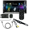 JVC KWV21BT with Sirius XM SXV300V1 Tuner pack kit and backup camera also includes KSU62 USB to Lightning cable