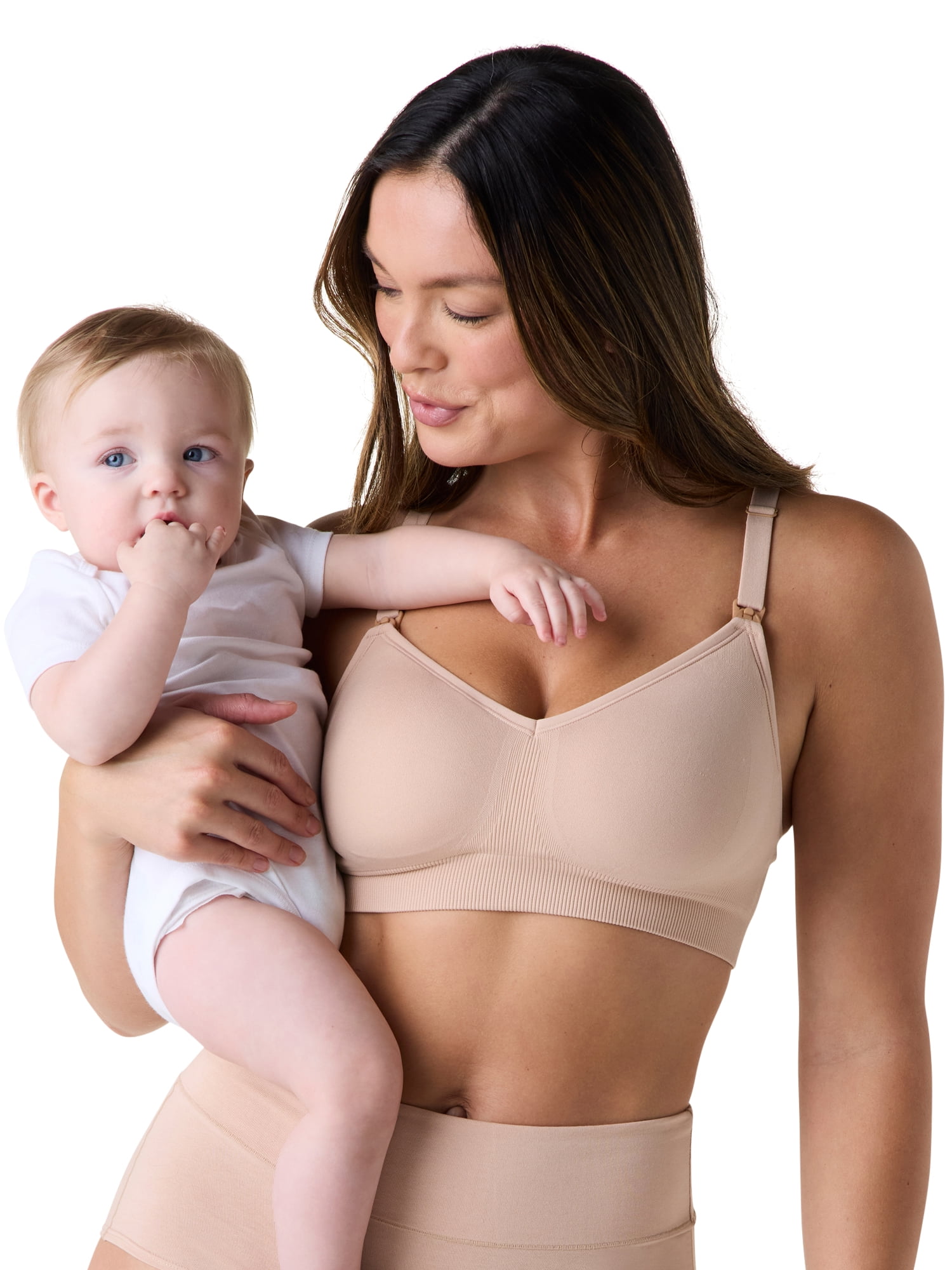 Ingrid & Isabel For Every Belly Women's Maternity & Nursing Seamless Pumping Bra, SizesS-4XL