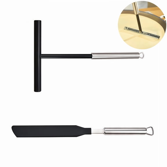 2PCS Stainless Steel Pancake Scraper is Very Suitable for Making Pancakes