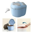 thumbnail image 4 of Large Rice Bin Dispenser Kitchen with Lids Grains Dog Cat Food Storage Container Blue, 4 of 8