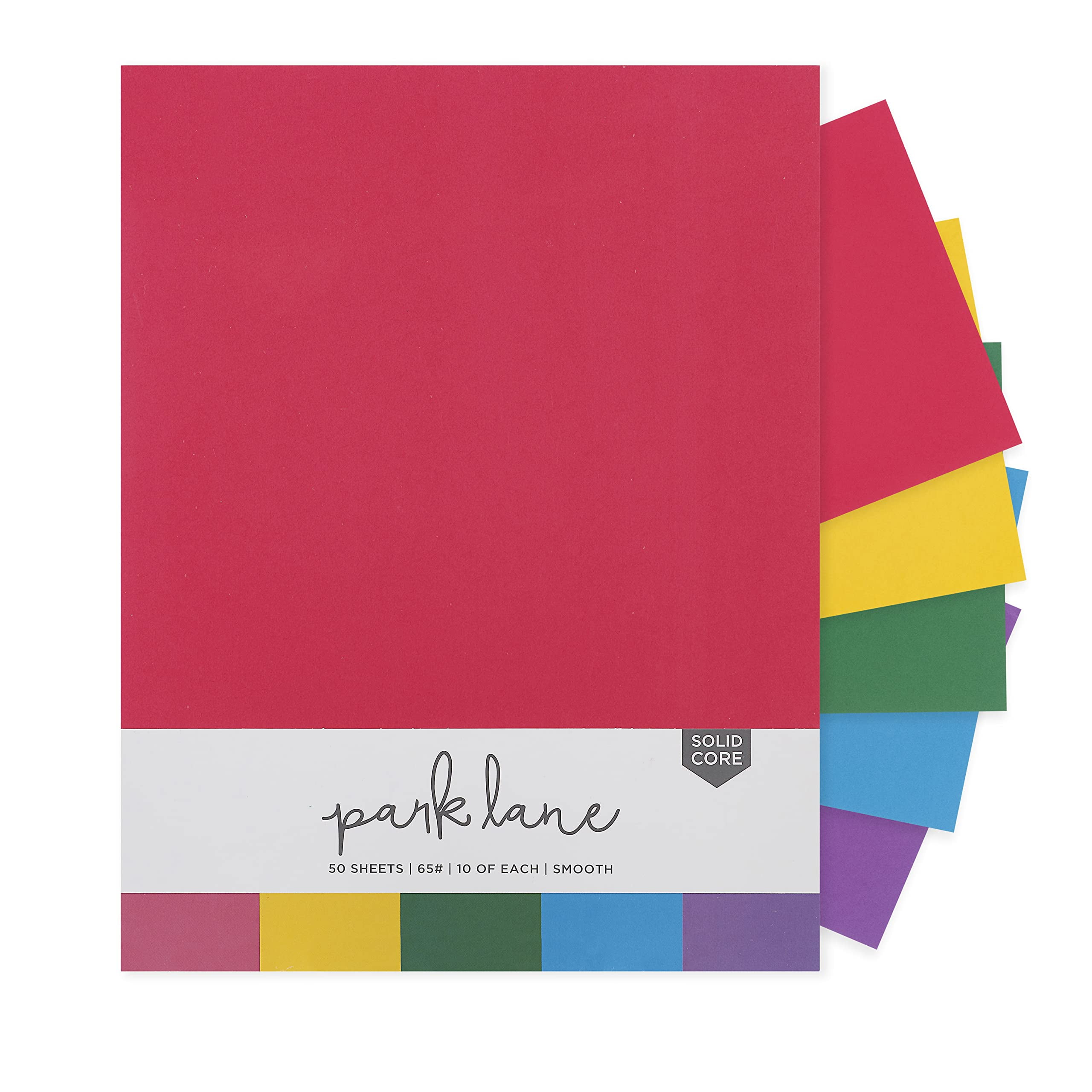8 x 8 SQUARE CARDSTOCK PAPER PACK - 105 Premium Sheets - 21 Rainbow  Colors