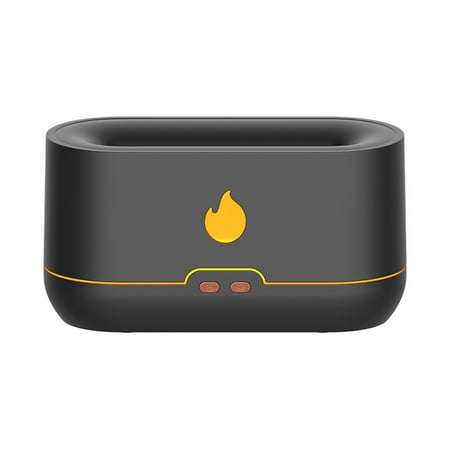 

hoksml Christmas Clearance Deals Flame Humidifier Aroma Diffuser Dual-use Home Office Gift Colorful Light