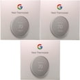 thumbnail image 1 of 3x Thermostat Wifi Programmable Intelligent Google Nest pour la Maison - Neige, 1 of 5