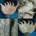 thumbnail image 3 of Monstrate 6 piezas de adornos de adornos brillantes con Clip para árbol de Navidad, accesorios de decoración DIY para sala de estar y oficina Kits de decoración para fiestas Oro rosa, 3 of 6
