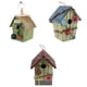 thumbnail image 1 of Casa de madera de casa de aves de 3 piezas de casas de campo colgante nido comedero de aves, 1 of 9