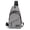 Gray, variant on Crossbody Bags, Sling Bags, Casual Shoulder Bags, Portable Small Hiking Backpacks, Multipurpose Zipper Chest Bag for Women Men Travel Sports Gym Running (Black)