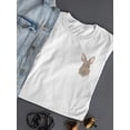 thumbnail image 3 of Cute Bunny Face T-Shirt Women -Image by Shutterstock, Female Medium, 3 of 4