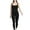 Black, variant on Sevevn Women Fashion Fallow Comfort Solid Color Yoga Jumpsuit Pants Black M Gift for Adults