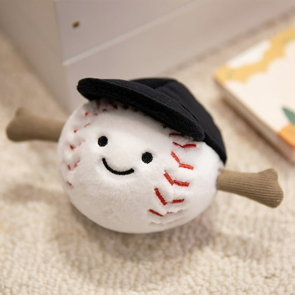 JEy-cat Amuseables Sports Baseball Peluches Jouetanimal en Peluche Doux Amuseables Sports Baseball Câlinjouets en Peluche Douxcadeau Idéal de Pâques