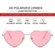 thumbnail image 2 of SDIGV Polarized Heart Sunglasses for Women Fashion Lovely Style Metal Frame UV400 Protection Lens, 2 of 5