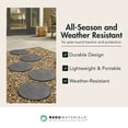 thumbnail image 3 of TierraVerde 4 Pack 18" x 18" Butterfly Round Decorative Outdoor Stepping Stones, Grey, 3 of 9