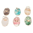 thumbnail image 3 of Nail Art Palettes Rings, Exquisite Resin Ring Color Mixing Palette Smoothing Surfaces Easy Cleansing Gold Edges  for Lip Colors, 3 of 7