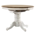 thumbnail image 4 of Pemberly Row Contemporary Crossing Pedestal Table Set- White, 4 of 4