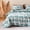 Patchwork Teal, variant on Sonive Boho Shells Quilt Set, Lightweight Gray Pattern Microfiber Classic Quilts with 2 Pillow Shams, Full/Queen Gray