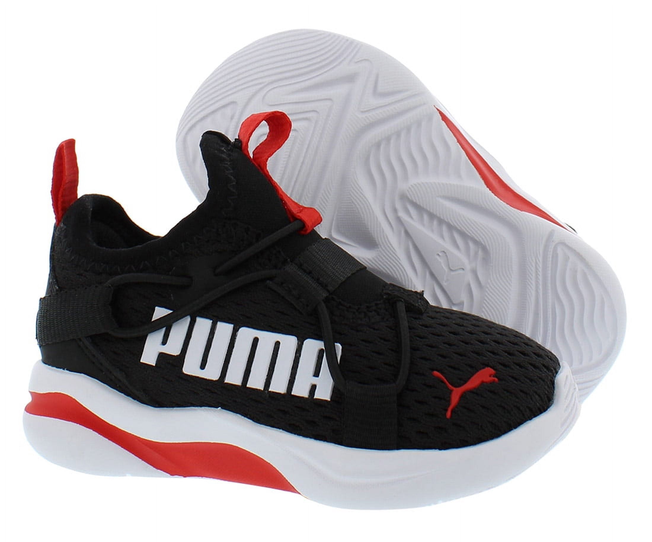 Puma Softride Rift Ac Baby Boys Shoes Size 7, Color: Black/High-Risk Red