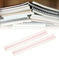 thumbnail image 4 of Binding Spines, 10Pcs Good  Gloss Binding Coils  Page Turning  For Office For Student Coccineous Pink, 4 of 8