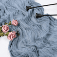 thumbnail image 7 of YMHPRIDE 10 Pack 10FT Dusty Blue Cheesecloth Gauze Table Runner for Wedding and Boho Decor, 7 of 7
