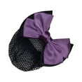 thumbnail image 1 of tredstone Polyester Invisible Effect Bowknot Hairnets For Bun For Professional Hair Bun Cover High Elasticity purple, 1 of 6