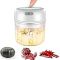 thumbnail image 1 of Picadora de ajo eléctrica inalámbrica, mini procesador de alimentos, picadora de cebolla con carga USB, utensilios de cocina, 1 of 1