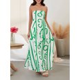 thumbnail image 3 of Women Tube Dresses Strapless Backless Bodycon Fruit Print A-Line Dress Swing Dresses Loose Summer Long Dress, 3 of 7