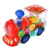 Electric Train Toy Model Transparent Gear Mechanical Effect for Boy Toddlers Children