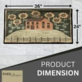thumbnail image 2 of Park Designs House and Sunflowers Hooked Rug, 2 of 6