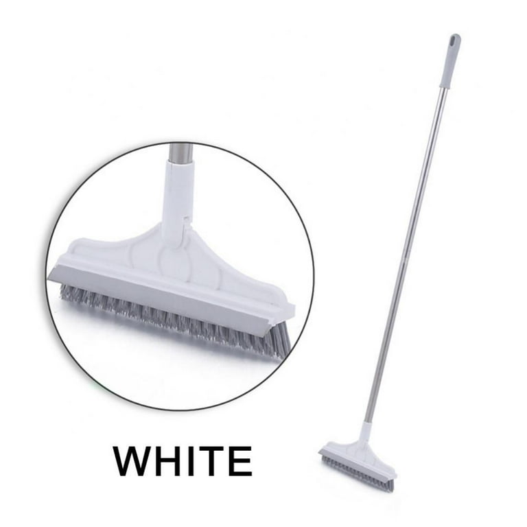  2 in 1 Floor Scrub Brush, 2022 Upgrade Magic Broom Brush Floor  Brush Scrubber with Long Handle, Premium 120 Degree Rotating Removable  Crevice Cleaning Brush with Squeegee and Hair Removal Comb 