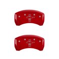 thumbnail image 2 of Mgp Caliper Covers 10198Smbprd Red Brake Covers Engraved With Silver Fits/For, 2 of 5