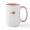 White/Pink Inside, variant on CafePress - Santa Fe New Mexico Mugs - 15 oz Ceramic Large White Novelty Mug